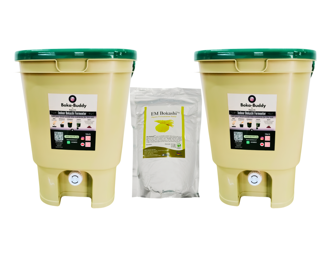 2 Buckets + Bran Set
